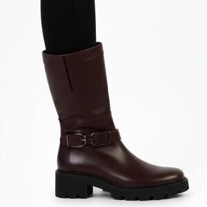 Franco Sarto Elle Lug Boot in Castagno Size 8 NEW